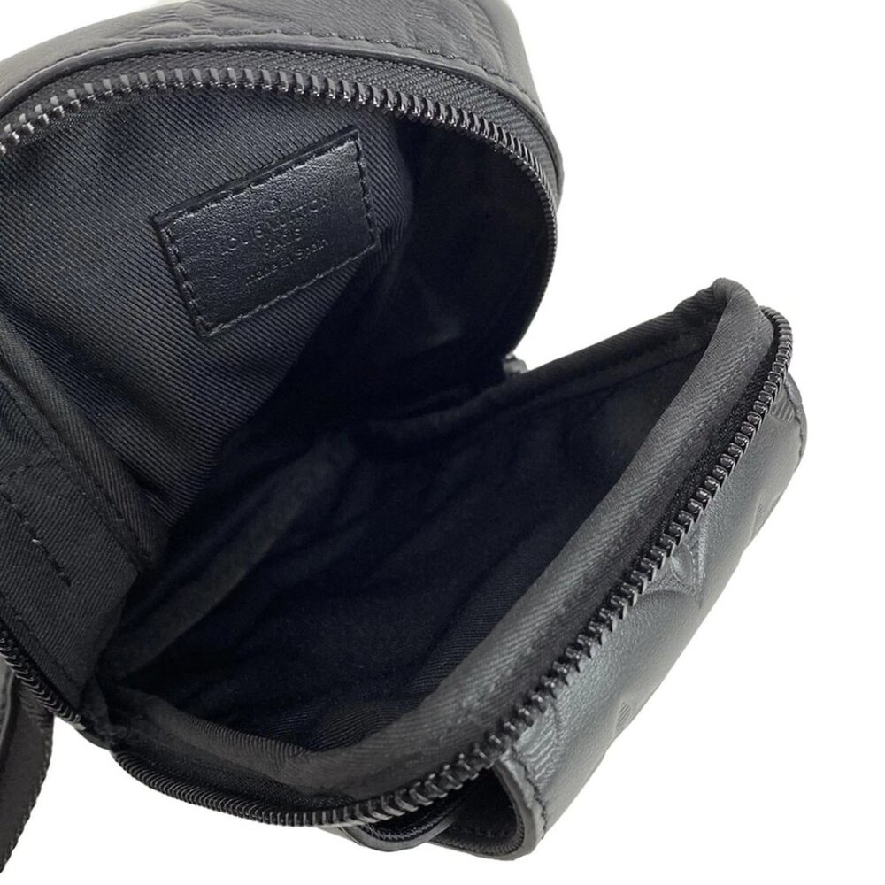 LOUIS VUITTON Double Phone Pouch Black Monogram Shadow -1349-031725 - Picture 13 of 14
